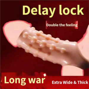 Condom wolf braces elongated and thickened male penis cover adult lock sperm ring adult sex toys