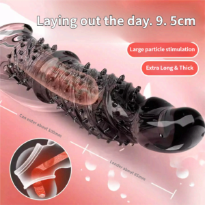 Wolf tooth condom elongated, thickened, barbed, large-particle, sex toy, wearing male enlargement thick orgasm condom