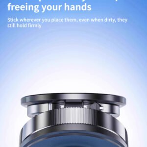 Foldable Vacuum Magnetic Phone Holder suction cups strongly adhere