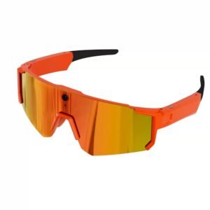 Smart Sports Glasses with 8MP Camera orange color