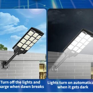 Solar Street Light with Motion Sensor Turn off and turn on