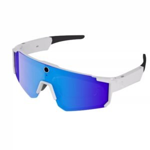 Smart Sports Glasses with 8MP Camera white color