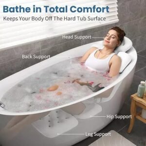 Luxury 5D Air Mesh Full Body Bath Tub Cushion Bathe in Total Comfort