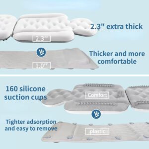Luxury 5D Air Mesh Full Body Bath Tub Cushion Comparison