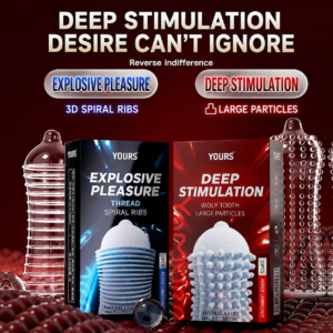 Condom Threaded Granules Stimulate Wolf Tooth Condoms Male