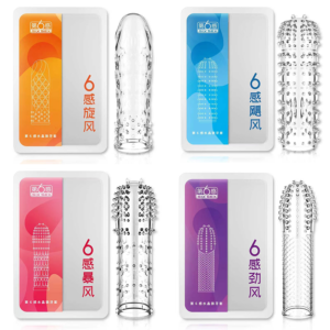Sixth Sense Wolf Tooth Condom Men's Thickened Spine Transparent Condom