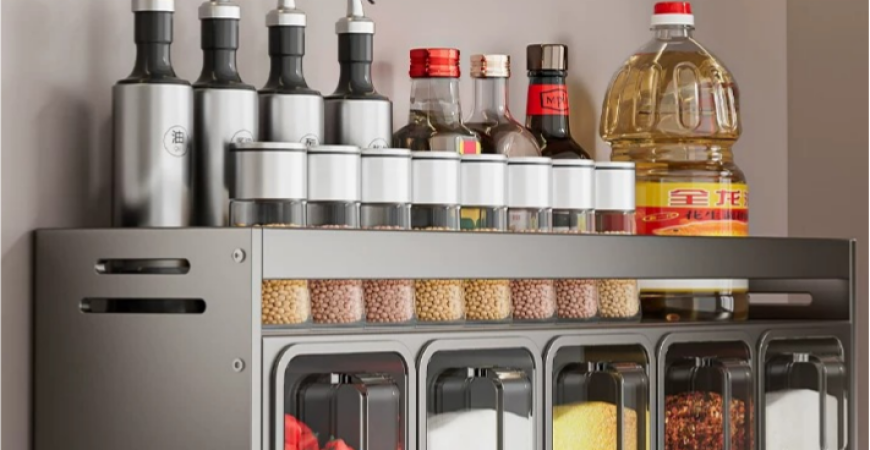 Wall Mounted Adjustable Spice Rack main pic 2